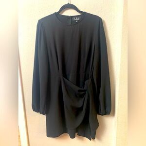 Black dress with front tie